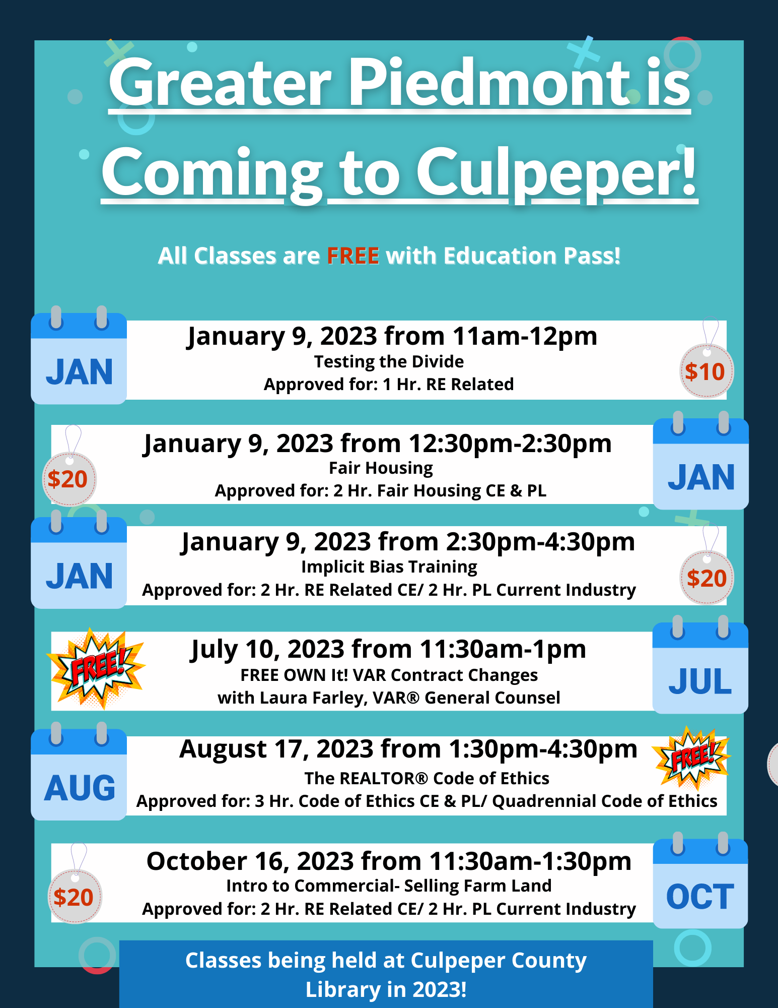 Culpeper Classes