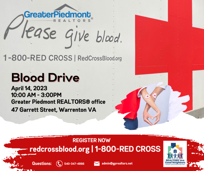 Blood Drive at Greater Piedmont REALTORS®