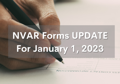 January 1, 2023 NVAR Form Changes