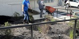 Good Neighbors Committee mulching project with Foothills Housing