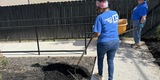 Good Neighbors Committee mulching project with Foothills Housing