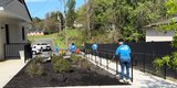 Good Neighbors Committee mulching project with Foothills Housing