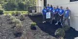 Good Neighbors Committee mulching project with Foothills Housing